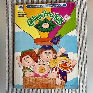 Retro Cabbage Patch Kids Coloring Book Circa 1986